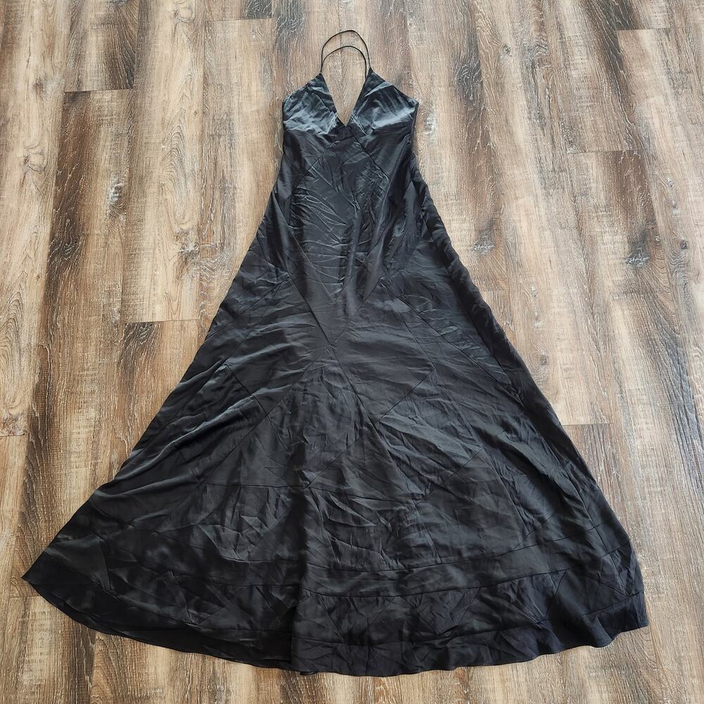 Retrofete Black Maxi Dress Sleeveless Size Patchwork Size Small?